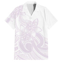 Polynesian Tribal Plumeria Lotu Tamaiti Hawaiian Shirt Pastel Mauve - Polynesian Pride