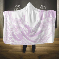 Polynesian Tribal Plumeria Lotu Tamaiti Hooded Blanket Pastel Mauve - Polynesian Pride