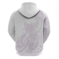 Polynesian Tribal Plumeria Lotu Tamaiti Hoodie Pastel Mauve - Polynesian Pride