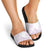 Polynesian Tribal Plumeria Lotu Tamaiti Slide Sandals Pastel Mauve - Polynesian Pride