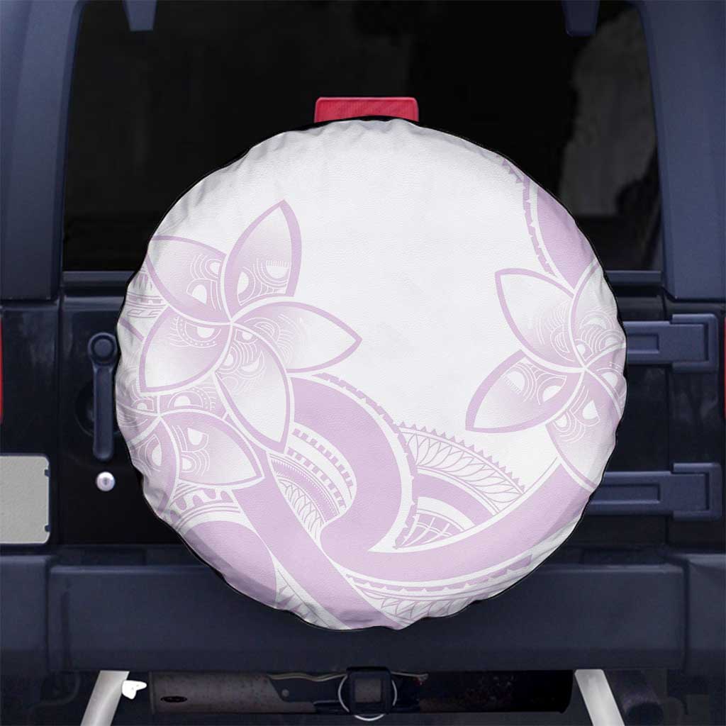 Polynesian Tribal Plumeria Lotu Tamaiti Spare Tire Cover Pastel Mauve - Polynesian Pride