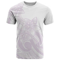 Polynesian Tribal Plumeria Lotu Tamaiti T Shirt Pastel Mauve - Polynesian Pride