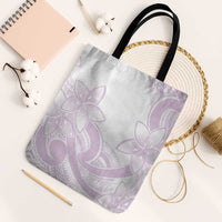 Polynesian Tribal Plumeria Lotu Tamaiti Tote Bag Pastel Mauve - Polynesian Pride