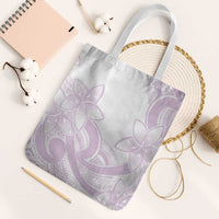 Polynesian Tribal Plumeria Lotu Tamaiti Tote Bag Pastel Mauve - Polynesian Pride