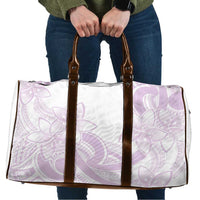 Polynesian Tribal Plumeria Lotu Tamaiti Travel Bag Pastel Mauve - Polynesian Pride