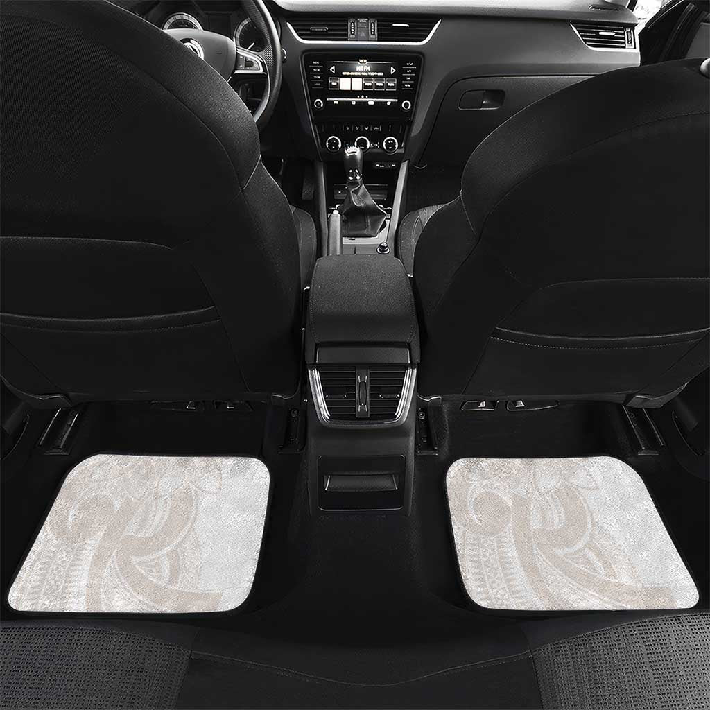 Polynesian Tribal Plumeria Lotu Tamaiti Car Mats Pastel Nude - Polynesian Pride
