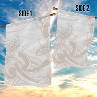 Polynesian Tribal Plumeria Lotu Tamaiti Garden Flag Pastel Nude - Polynesian Pride