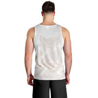 Polynesian Tribal Plumeria Lotu Tamaiti Men Tank Top Pastel Nude - Polynesian Pride