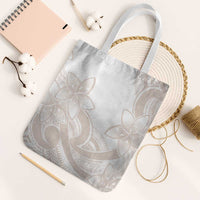 Polynesian Tribal Plumeria Lotu Tamaiti Tote Bag Pastel Nude - Polynesian Pride