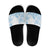 Polynesian Tribal Plumeria Lotu Tamaiti Slide Sandals Pastel Sky Blue - Polynesian Pride