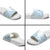 Polynesian Tribal Plumeria Lotu Tamaiti Slide Sandals Pastel Sky Blue - Polynesian Pride