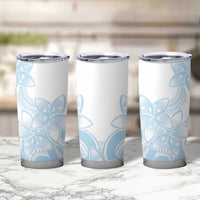 Polynesian Tribal Plumeria Lotu Tamaiti Tumbler Cup Pastel Sky Blue - Polynesian Pride