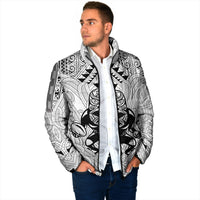 2026 Autumn Rugby Nations New Zealand Custom Padded Jacket White Kowhaiwhai Maori Tribal Taniko Motif LT9 - Polynesian Pride