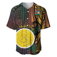 Personalised Shefa Day Baseball Jersey Happy June 18 Vanuatu Province
