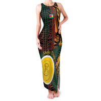 Personalised Shefa Day Family Matching Tank Maxi Dress and Hawaiian Shirt Happy June 18 Vanuatu Province