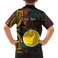 Personalised Shefa Day Kid Hawaiian Shirt Happy June 18 Vanuatu Province LT14 - Polynesian Pride