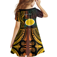 Personalised Shefa Day Kid Short Sleeve Dress Happy June 18 Vanuatu Province