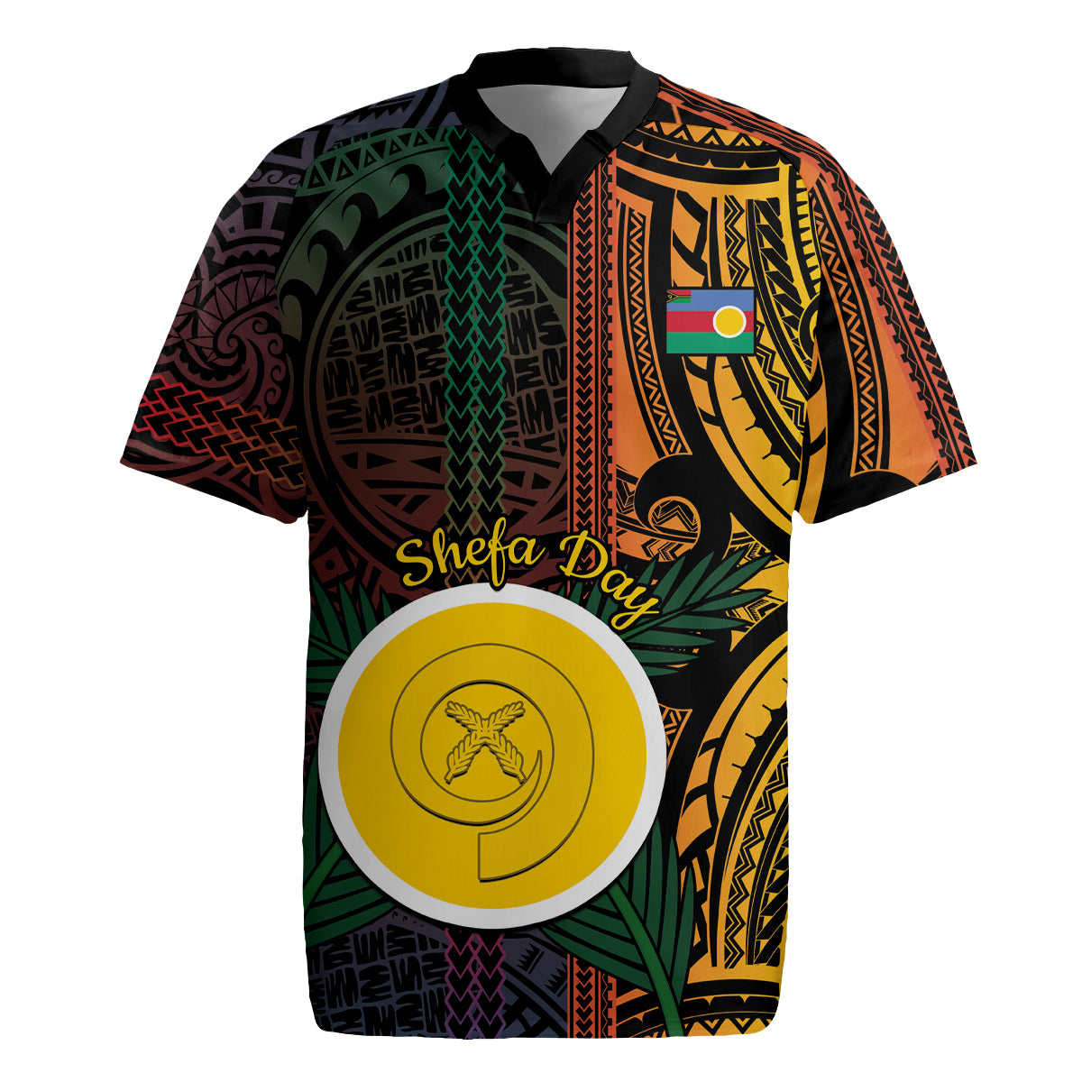 Personalised Shefa Day Rugby Jersey Happy June 18 Vanuatu Province