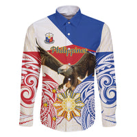 Philippines Independence Day Family Matching Off The Shoulder Long Sleeve Dress and Hawaiian Shirt Pilipinas Eagle 126th Anniversary