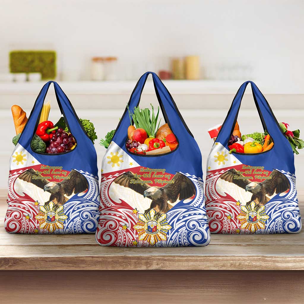 Philippines Independence Day Grocery Bag Pilipinas Eagle 126th Anniversary