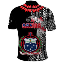 Polynesian Pride Samoa Polo Shirt Ula Fala Mix Samoan Tribal Black Version LT14 - Polynesian Pride