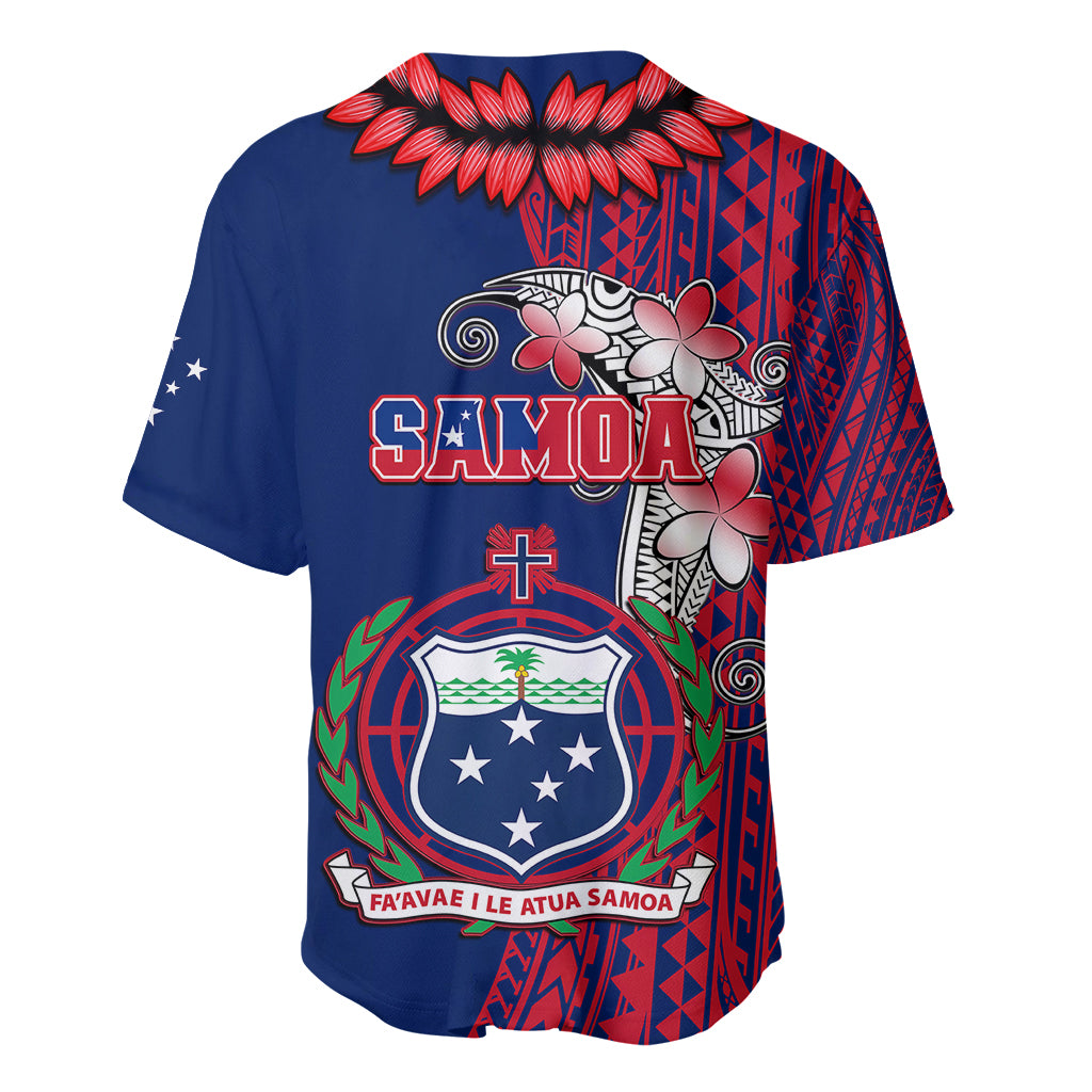 Polynesian Pride Samoa Baseball Jersey Ula Fala Mix Samoan Tribal Blue Version LT14 - Polynesian Pride
