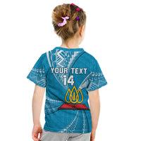 Personalised Tonga Lavengamalie College Kid T Shirt Tongan Ngatu Pattern LT14 - Polynesian Pride