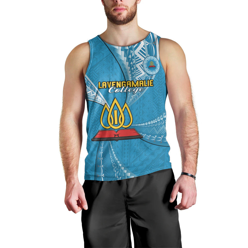 Personalised Tonga Lavengamalie College Men Tank Top Class Of Year Tongan Ngatu Pattern LT14 - Polynesian Pride