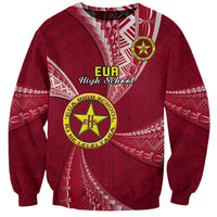 Personalised Tonga Beulah College Sweatshirt Class Of Year Tongan Ngatu Pattern LT14 Unisex Maroon - Polynesian Pride