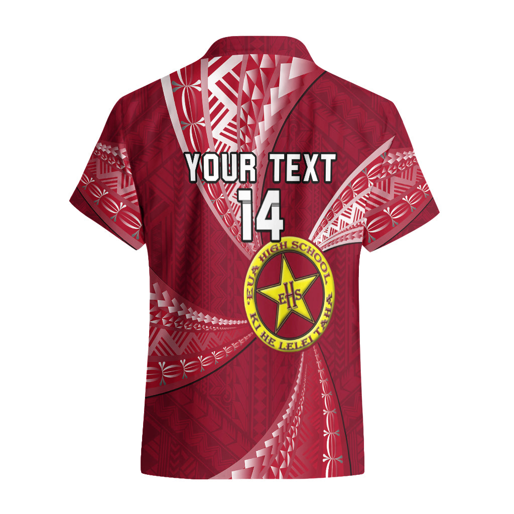 Personalised Tonga Eua High School Hawaiian Shirt Tongan Ngatu Pattern LT14 - Polynesian Pride