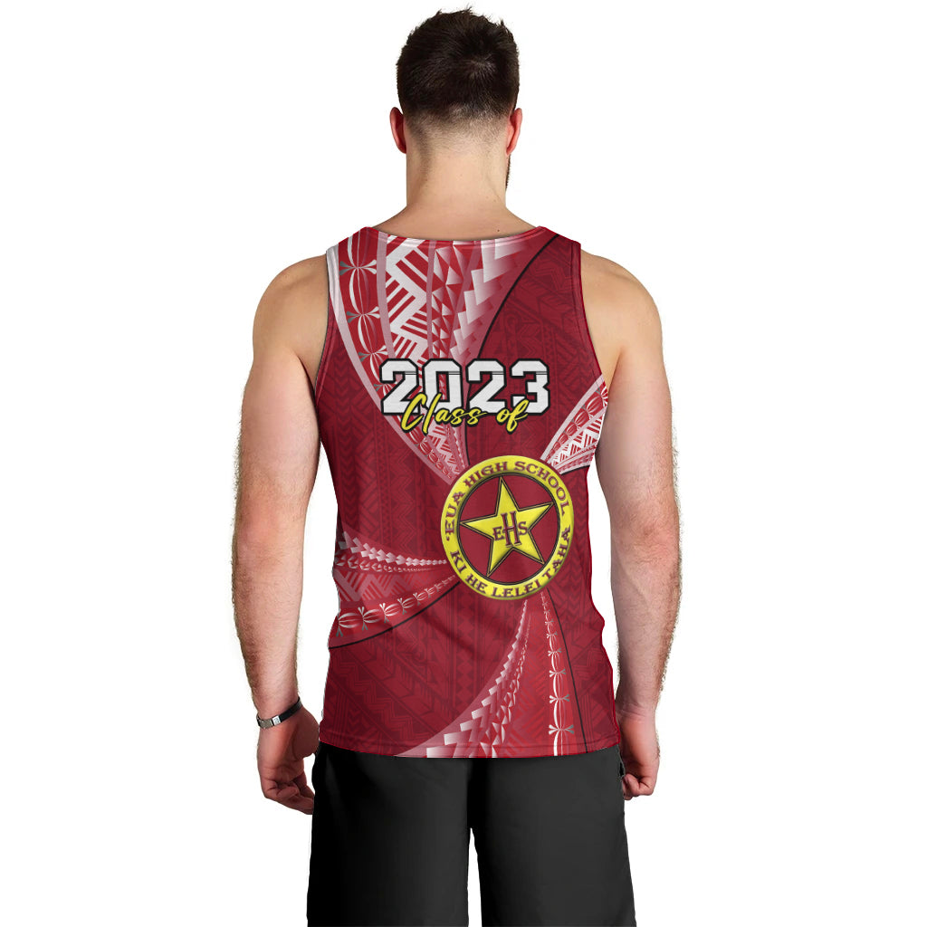 Personalised Tonga Eua High School Men Tank Top Class Of Year Tongan Ngatu Pattern LT14 - Polynesian Pride