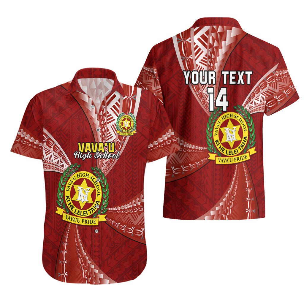 Personalised Tonga Vavau High School Hawaiian Shirt Tongan Ngatu Pattern LT14 - Polynesian Pride
