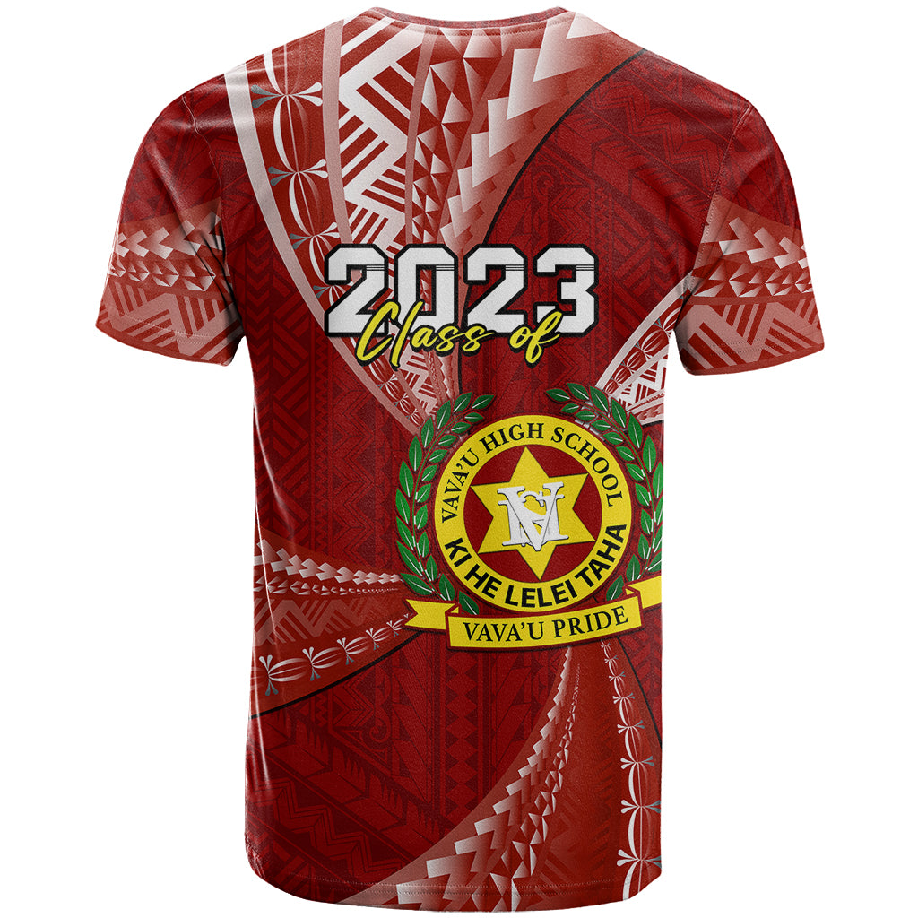 Custom Tonga Vavau High School T Shirt Class Of Year Tongan Ngatu Pattern LT14 - Polynesian Pride