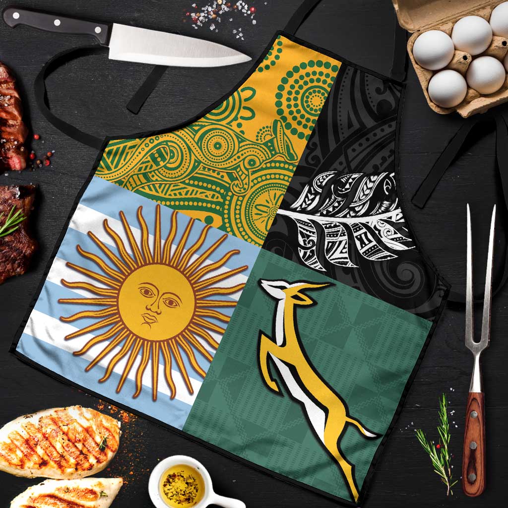 Rugby 2025 Championship Apron Combination of Southern Hemisphere Countries - Polynesian Pride