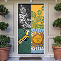 Personalised Rugby 2025 Championship Door Cover Combination of Southern Hemisphere Countries - Polynesian Pride