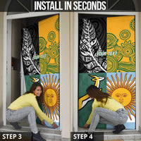 Personalised Rugby 2025 Championship Door Cover Combination of Southern Hemisphere Countries - Polynesian Pride