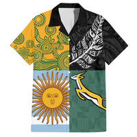 Personalised Rugby 2025 Championship Hawaiian Shirt Combination of Southern Hemisphere Countries - Polynesian Pride