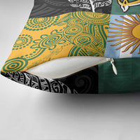 Rugby 2025 Championship Pillow Cover Combination of Southern Hemisphere Countries - Polynesian Pride