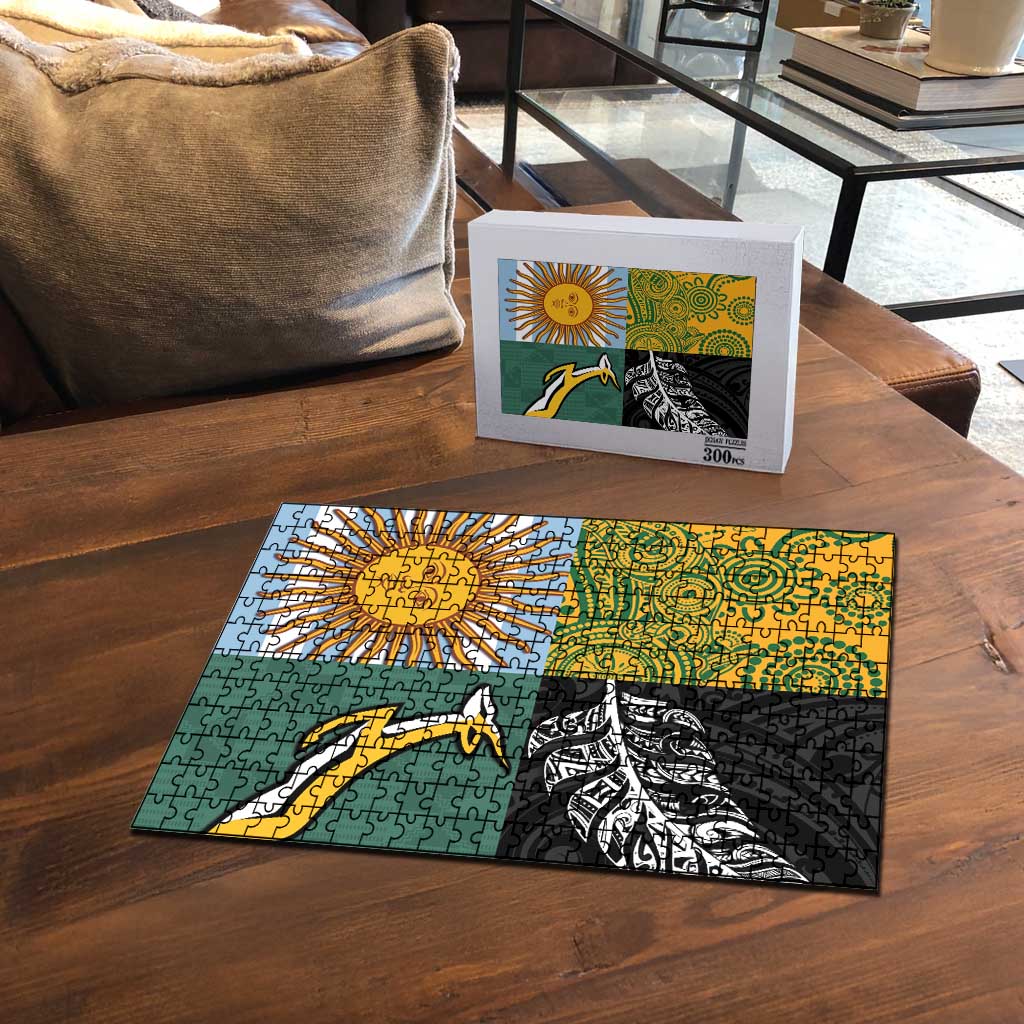 Rugby 2025 Championship Puzzle Combination of Southern Hemisphere Countries - Polynesian Pride