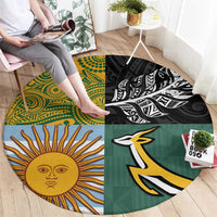 Rugby 2025 Championship Round Carpet Combination of Southern Hemisphere Countries - Polynesian Pride