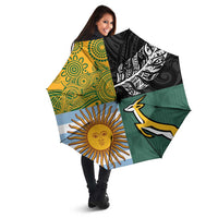 Rugby 2025 Championship Umbrella Combination of Southern Hemisphere Countries - Polynesian Pride