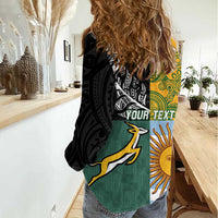 Personalised Rugby 2025 Championship Women Casual Shirt Combination of Southern Hemisphere Countries - Polynesian Pride