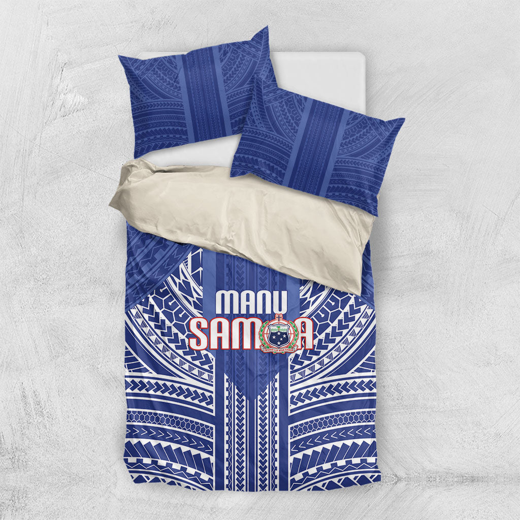 Manu Samoa Rugby 2026 Bedding Set Samoan Pattern