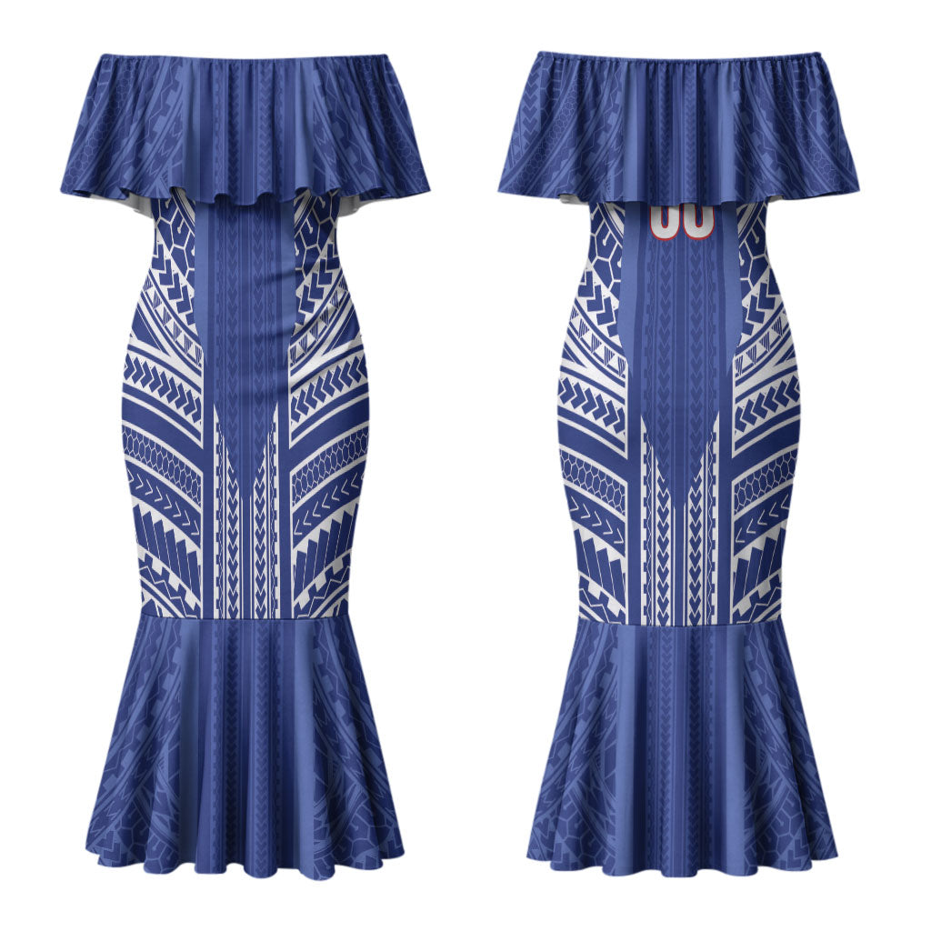 Custom Manu Samoa Rugby 2026 Couples Matching Mermaid Dress and Hawaiian Shirt Samoan Pattern