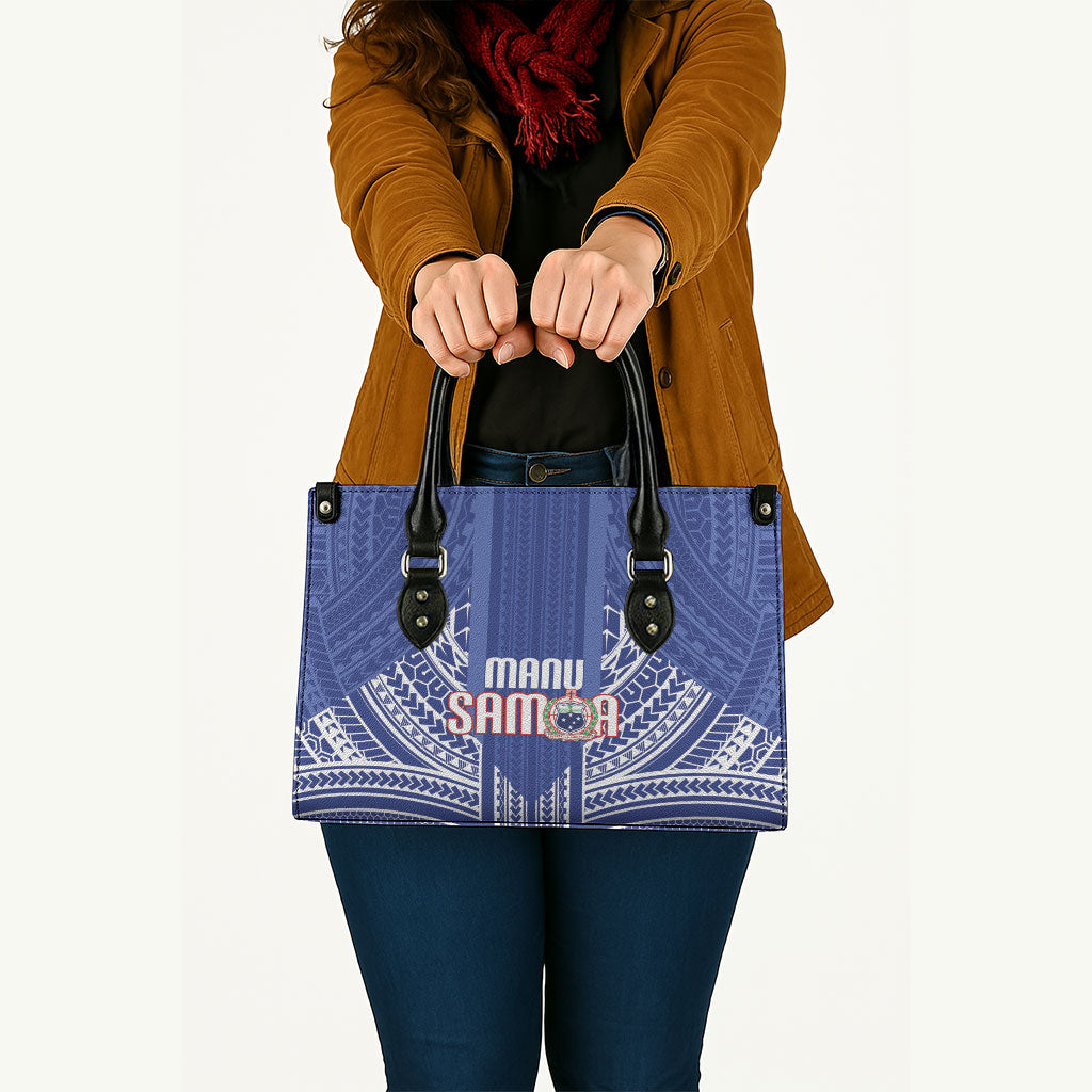 Manu Samoa Rugby 2026 Leather Bag Samoan Pattern