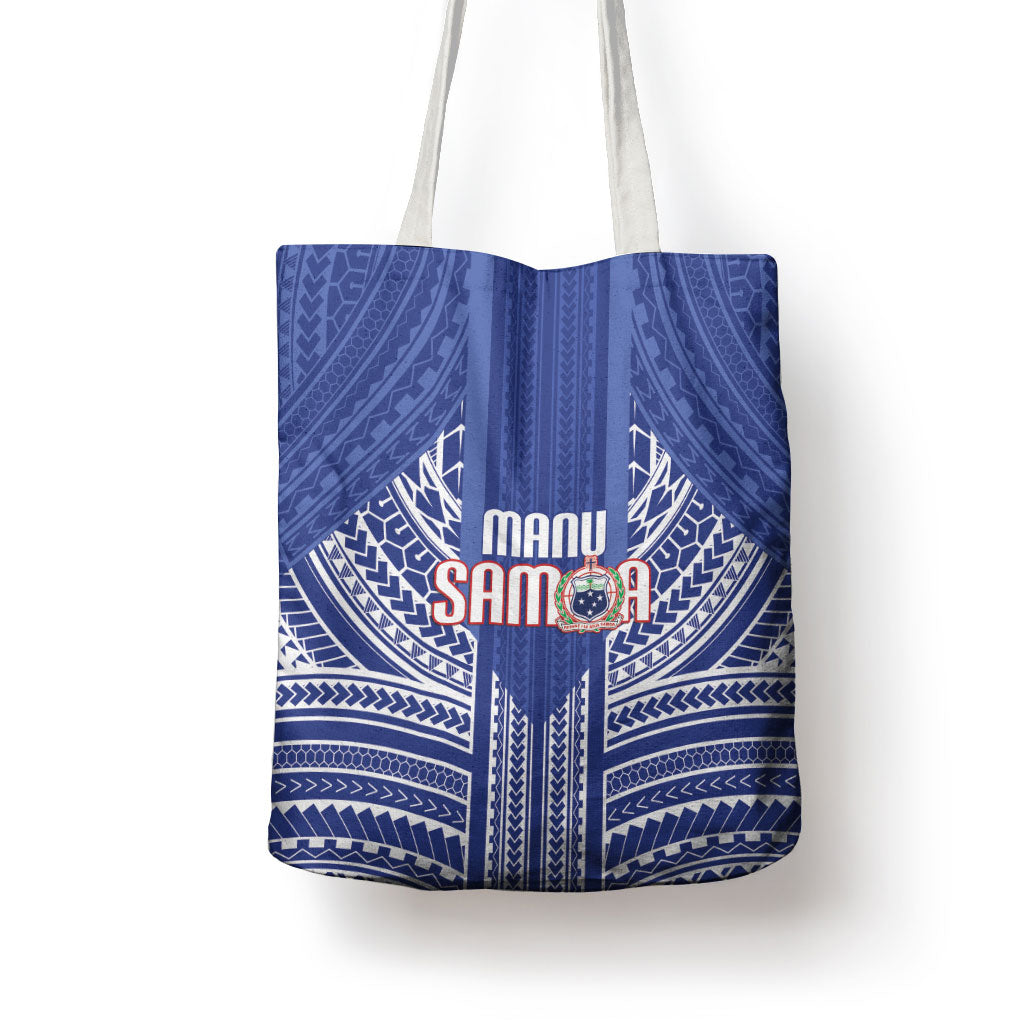 Manu Samoa Rugby 2026 Tote Bag Samoan Pattern