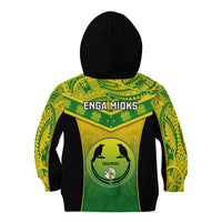 Papua New Guinea Rugby Kid Hoodie Enga Mioks PNG Polynesian Pattern LT14 - Polynesian Pride