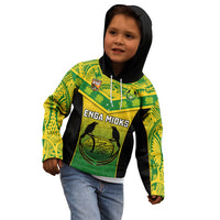 Papua New Guinea Rugby Kid Hoodie Enga Mioks PNG Polynesian Pattern LT14 - Polynesian Pride