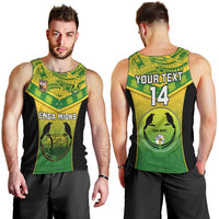 Custom Papua New Guinea Rugby Men Tank Top Enga Mioks PNG Polynesian Pattern LT14 - Polynesian Pride