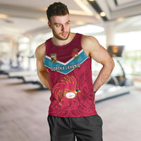 Custom Papua New Guinea Rugby Men Tank Top Goroka Lahanis PNG Polynesian Pattern LT14 - Polynesian Pride